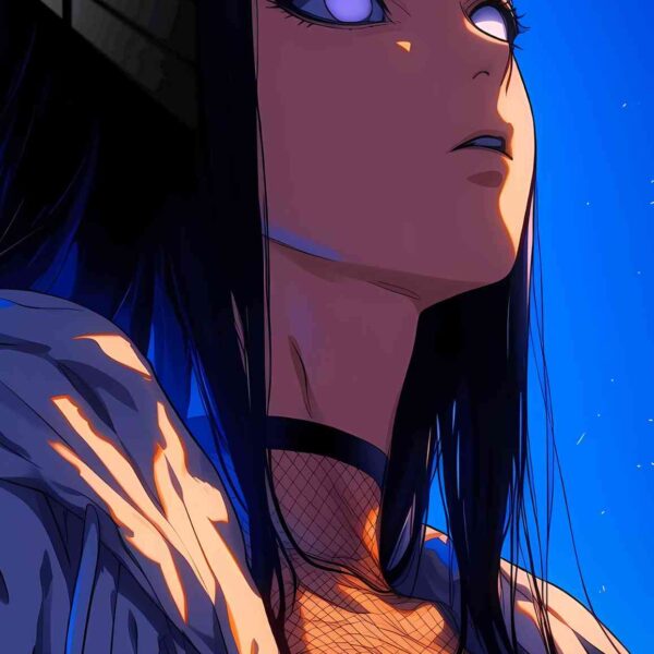 Hinata Byakugan Glow Blue