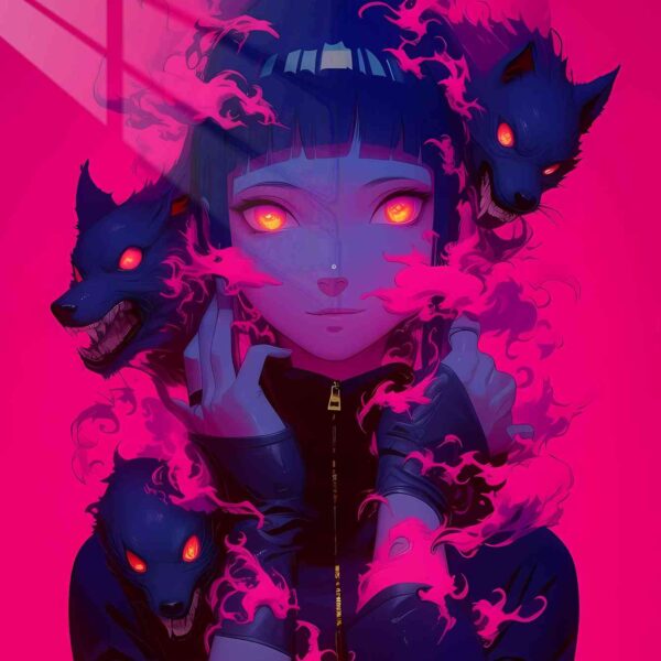Hinata Crimson Spirit Synthwave Pink & Purple