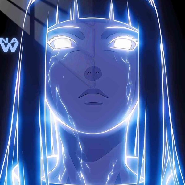 Hinata Neon Glowing Blue