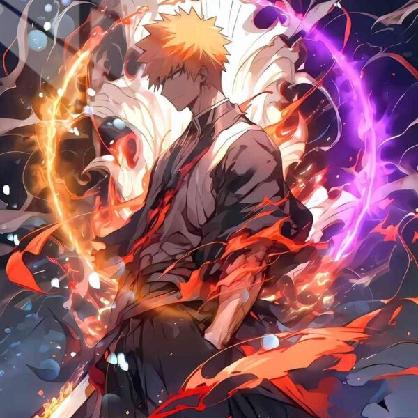 Ichigo Bankai Orange And Purple