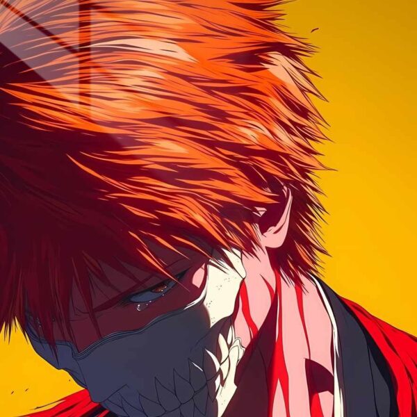 Ichigo Hollow Mask Fire Red, Orange