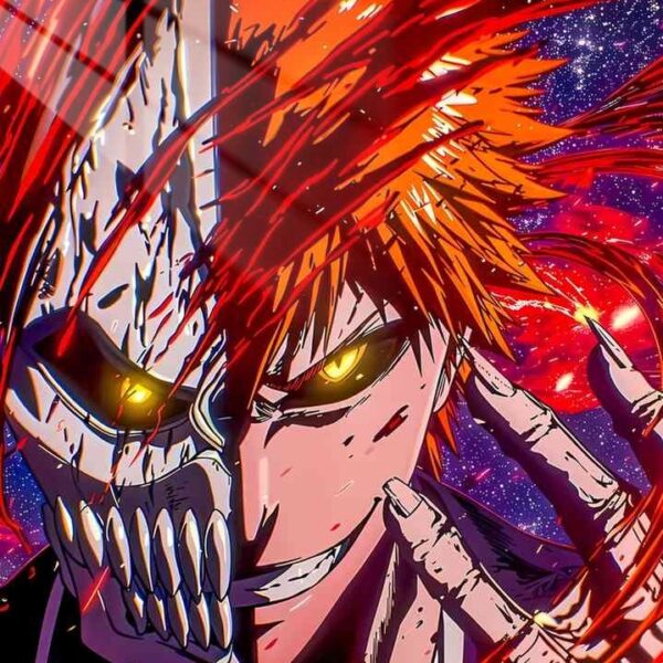 Ichigo Hollowfied Blood Splashes Red