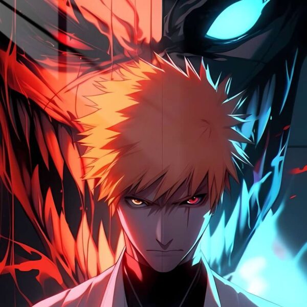 Ichigo Hollowfied Fiery Red & Blue