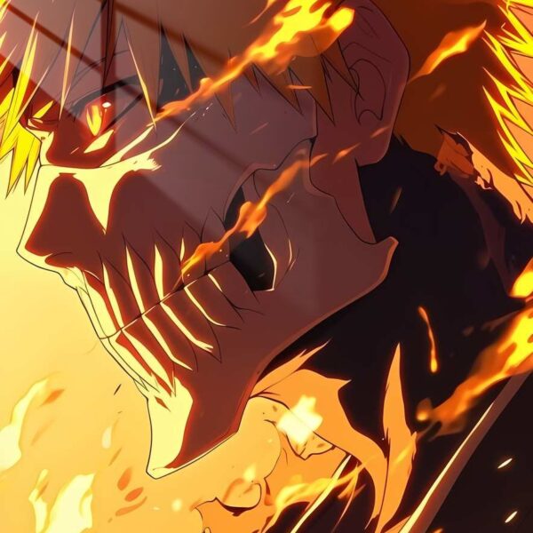 Ichigo Hollowfied Fire Orange