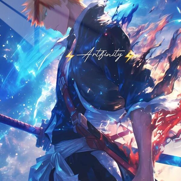 Ichigo Kurosaki Bankai Blue, Orange