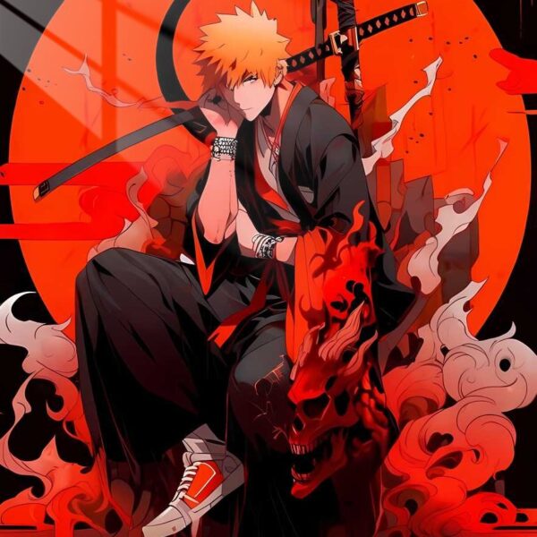 Ichigo Kurosaki Crimson Throne Red
