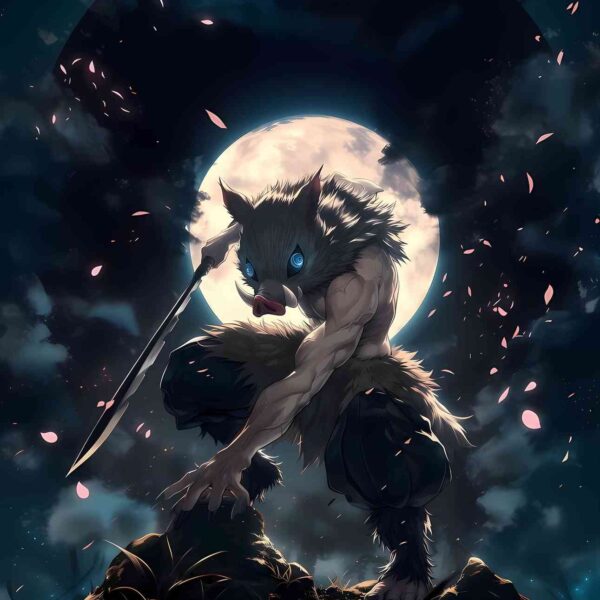 Inosuke Moonlit Battle Dark Blue