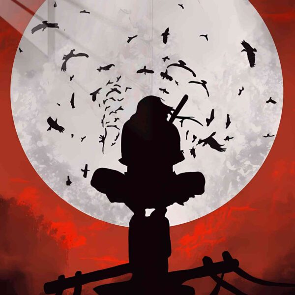 Itachi Pose Crows Red