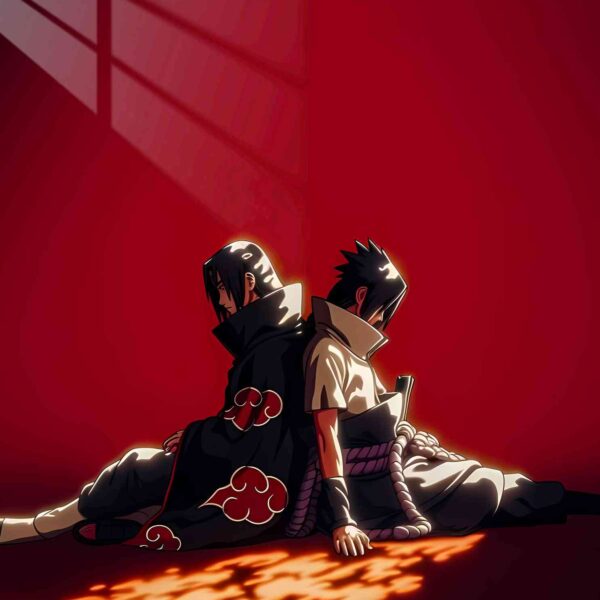 Itachi & Sasuke Back To Back Red