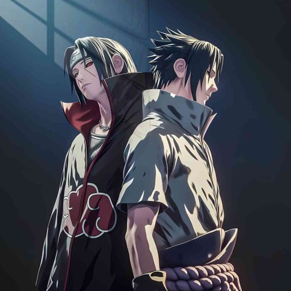 Itachi & Sasuke Shadows Dark Blue