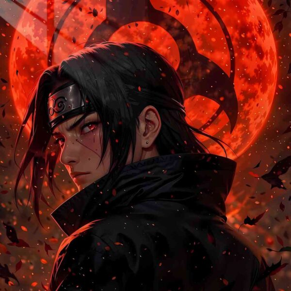 Itachi Uchiha Blood Moon Red