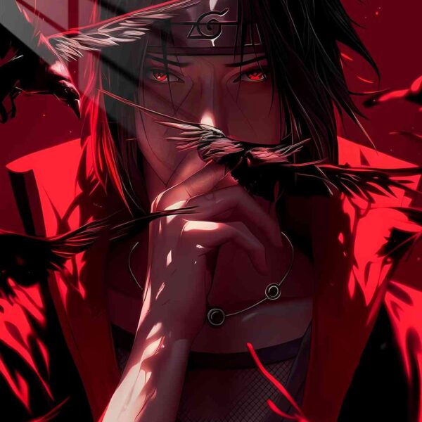 Itachi Uchiha Crimson Birds Red