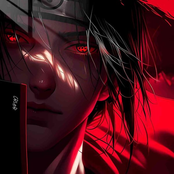 Itachi Uchiha Crimson Cloak Red