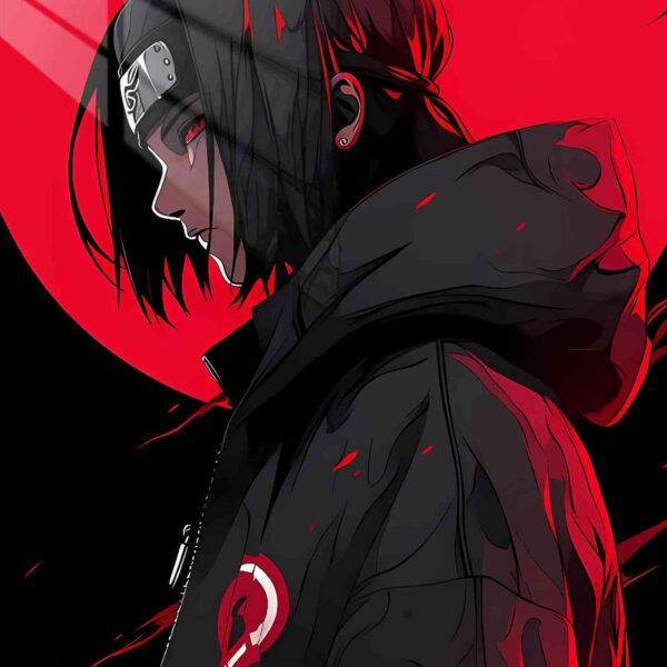 Itachi Uchiha Red Moon Red