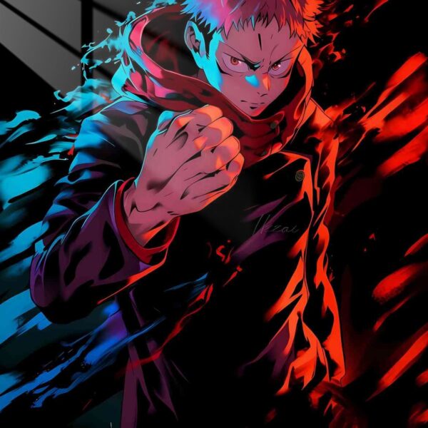 Itadori Fiery Fist Red, Blue