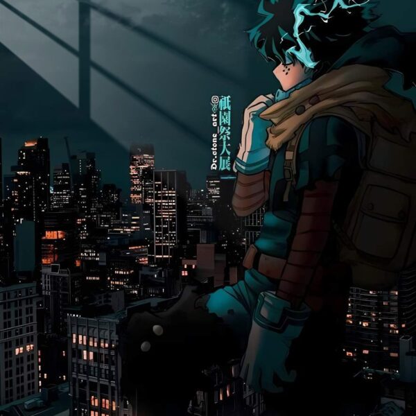 Izuku Cityscape Dark Teal