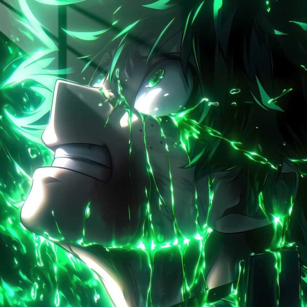 Izuku Glowing Tears Green
