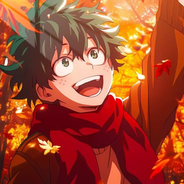 Izuku Midoriya Autumn Red, Orange