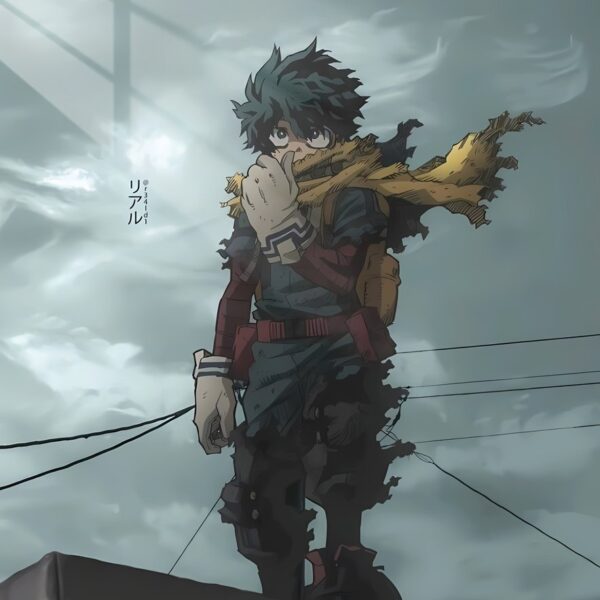 Izuku Midoriya Cityscape Grey