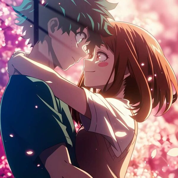 Izuku & Uraraka Embrace Pink