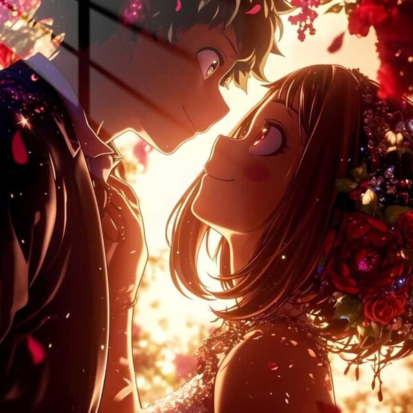 Izuku And Ochaco Wedding Orange