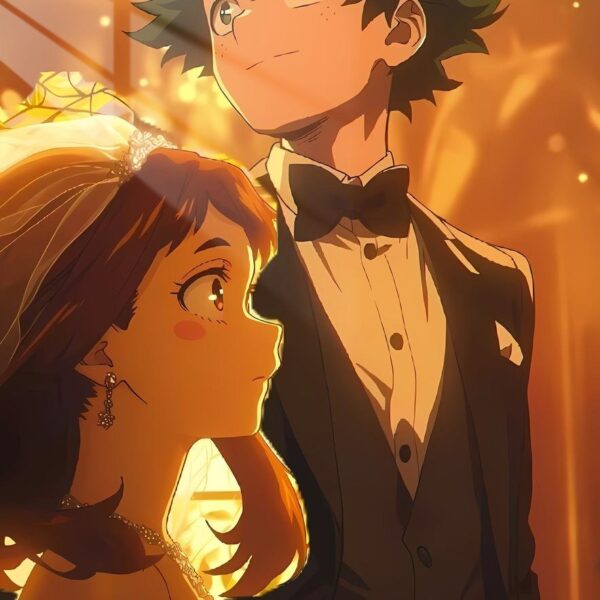 Izuku And Uraraka Wedding Gold