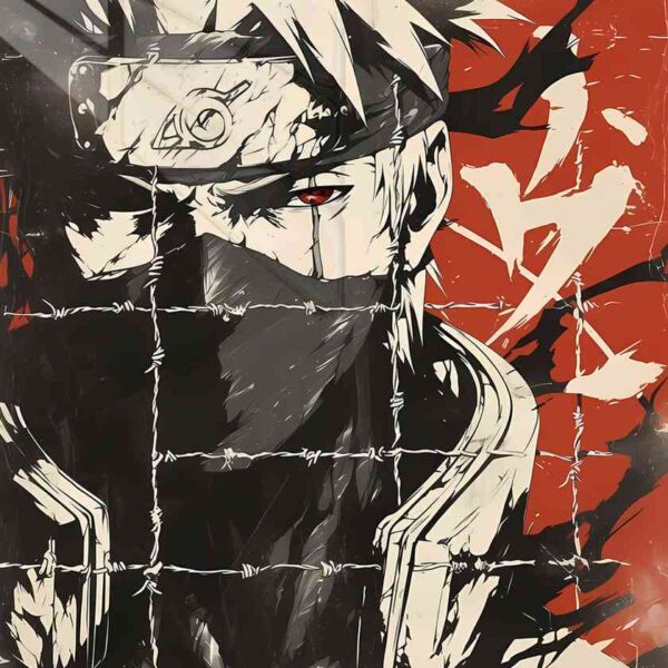 Kakashi Barbed Wire Red & Black