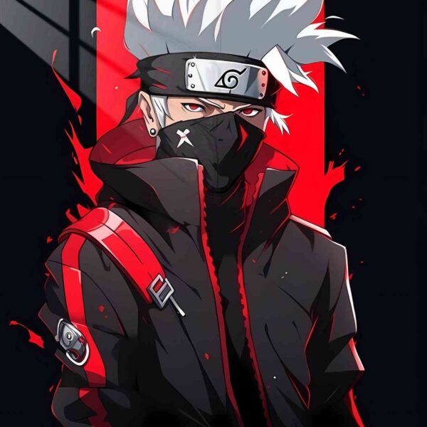 Kakashi Modern Red & Black