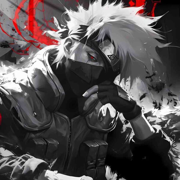 Kakashi Monochrome Red