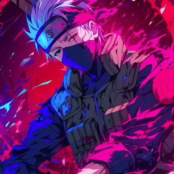 Kakashi Neon Pink & Blue