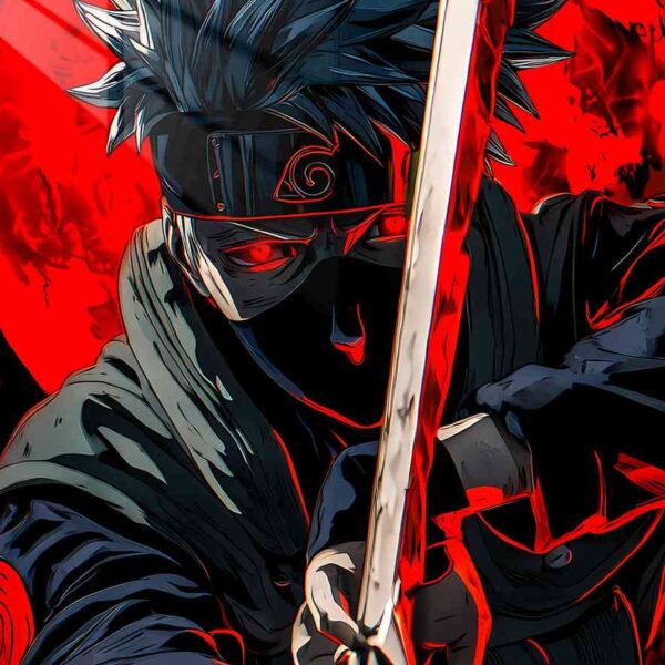 Kakashi Red & Black Bloody Moon