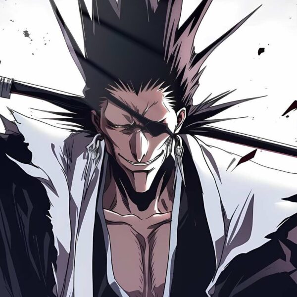 Kenpachi Zaraki Spiky Hair Dark