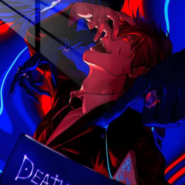 Kira Death Note Neon Blue, Red