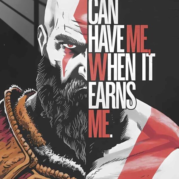 Kratos Comic Book Grit Red & Black