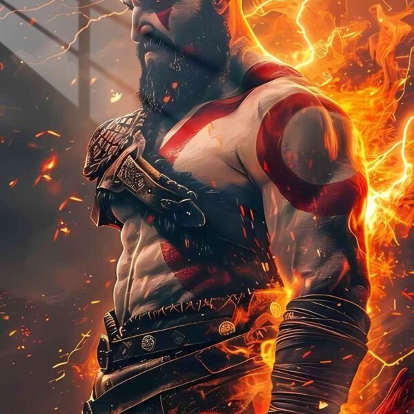 Kratos Fiery Wrath Orange Red