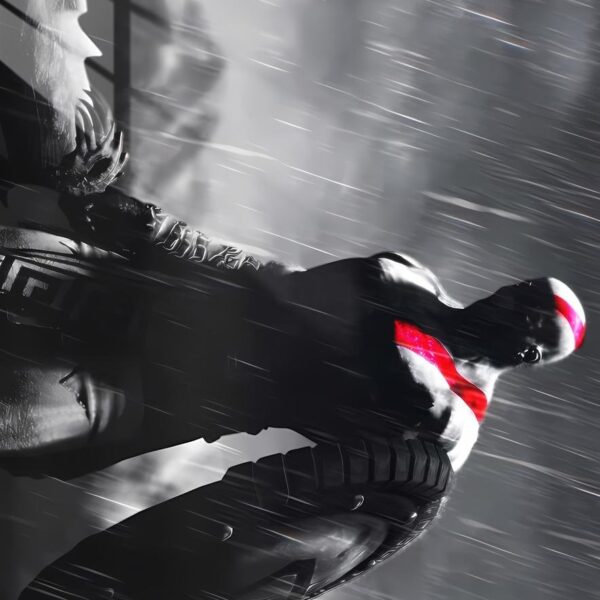 Kratos' Fury Motion Blur Grey & Red