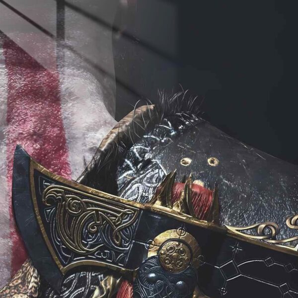 Kratos' Leviathan Axe Norse Detail Dark Gold