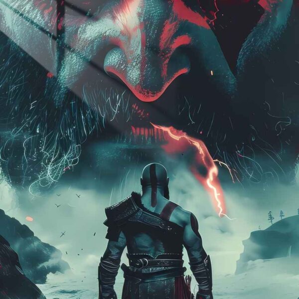 Kratos Leviathan Axe Teal & Red