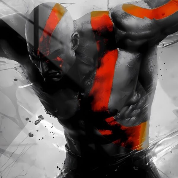 Kratos Monochromatic Rage Red & Grey
