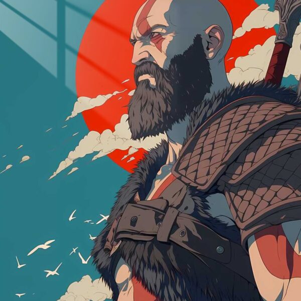 Kratos Norse Sunset Red & Teal
