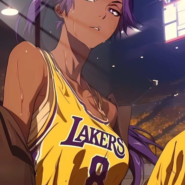 Lakers Yoruichi Basketball Yellow, Purple