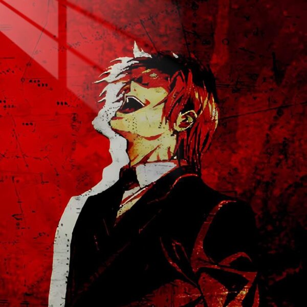 Light Yagami'S Despair Abstract Red
