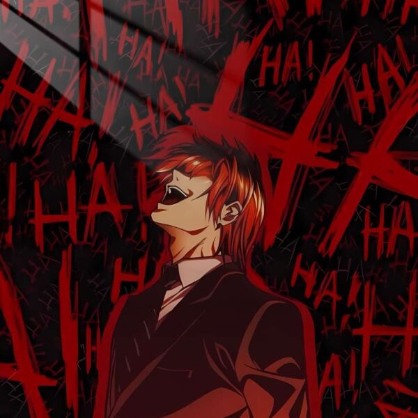 Light Yagami'S Laughter Red Scribbles Red