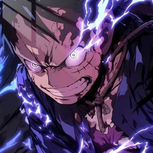 Luffy Blue Lighning Pose