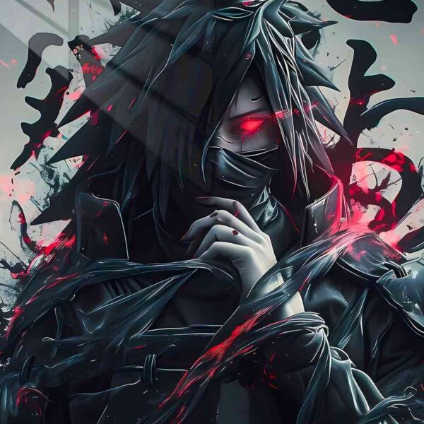Madara Dark Abstract Red Accents