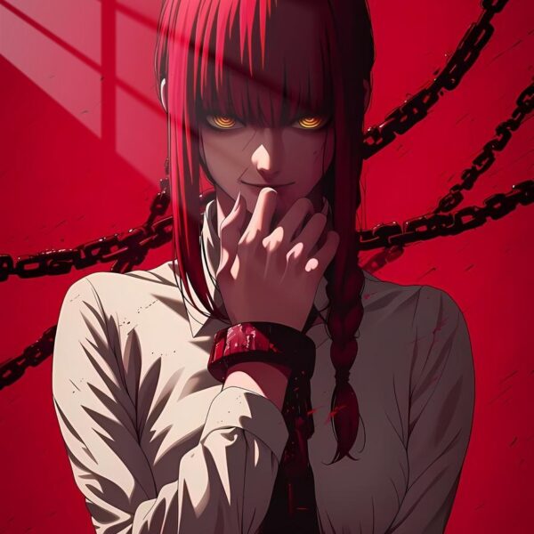 Makima Chains Of Control Red