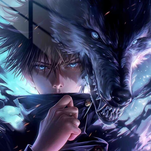 Megumi Wolf Transformation Purple Blue