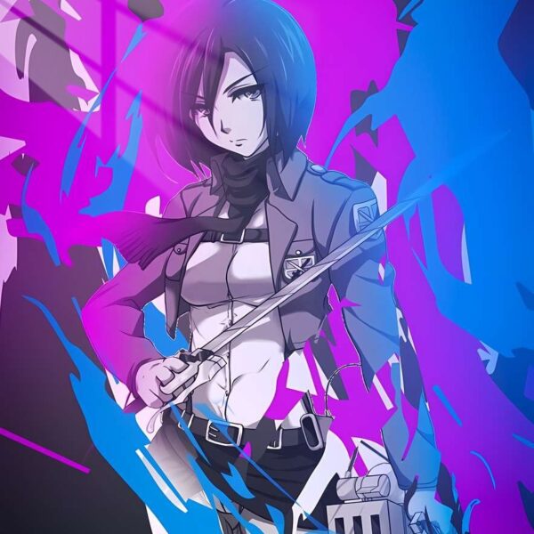 Mikasa Abstract Purple Blue