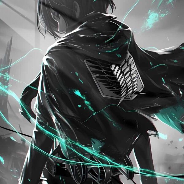 Mikasa Corps Abstract Teal