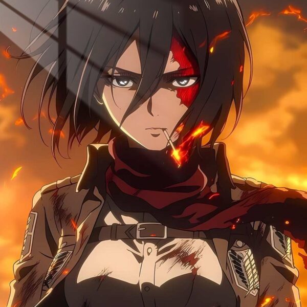 Mikasa Fierce Flames Orange